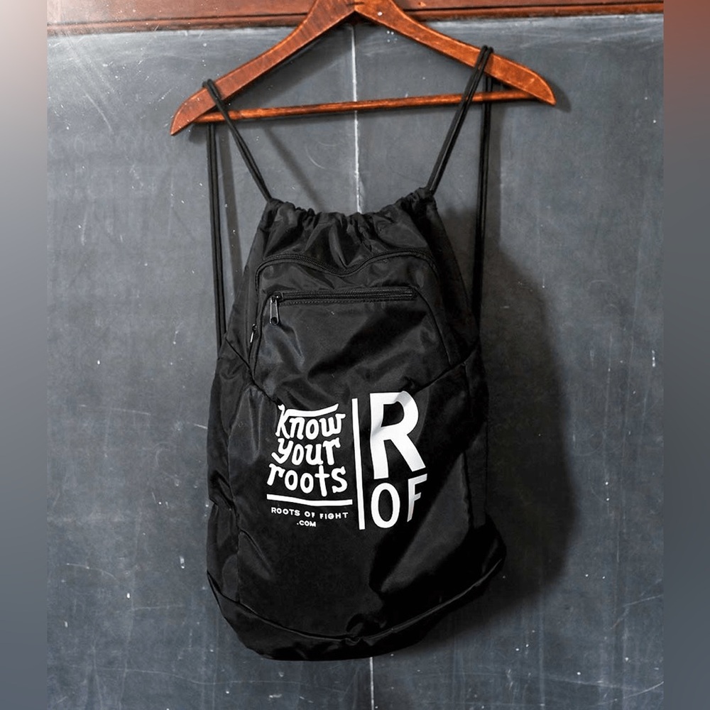 Roots of Fight Drawstring Backpack